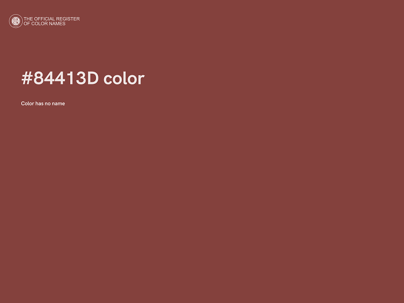 #84413D color image