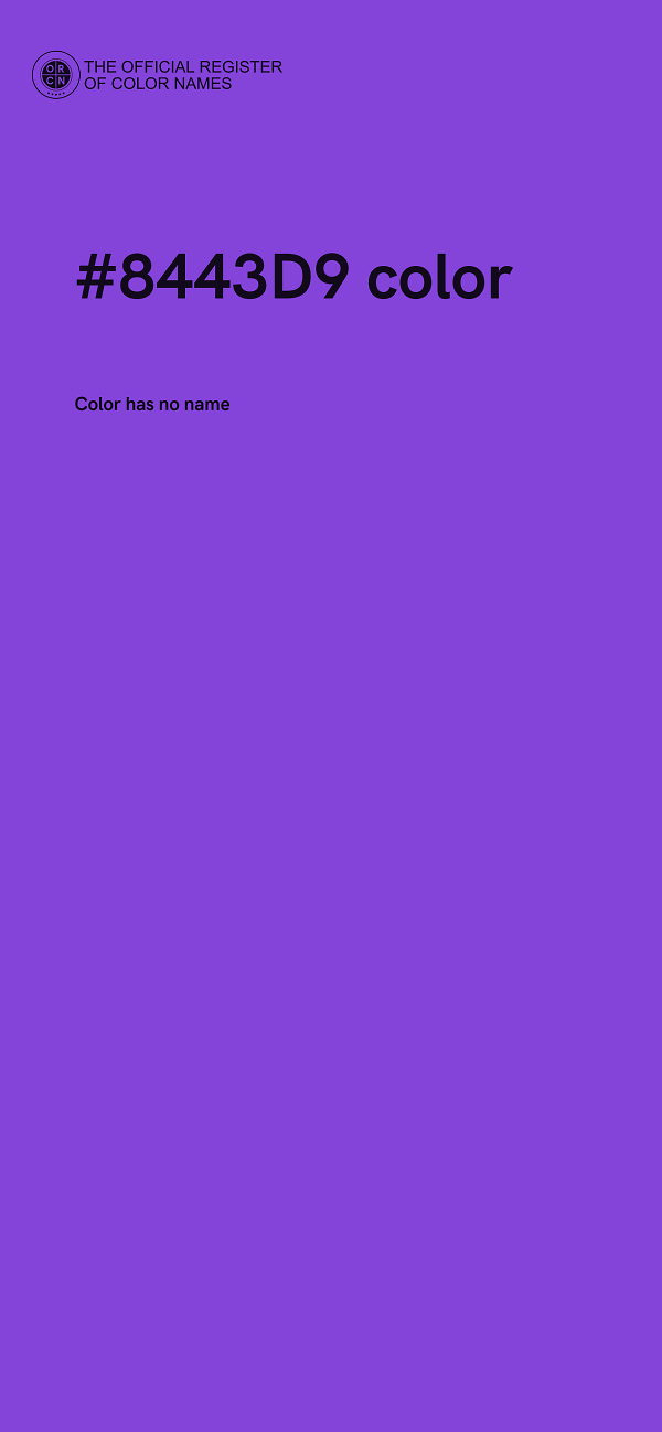 #8443D9 color image