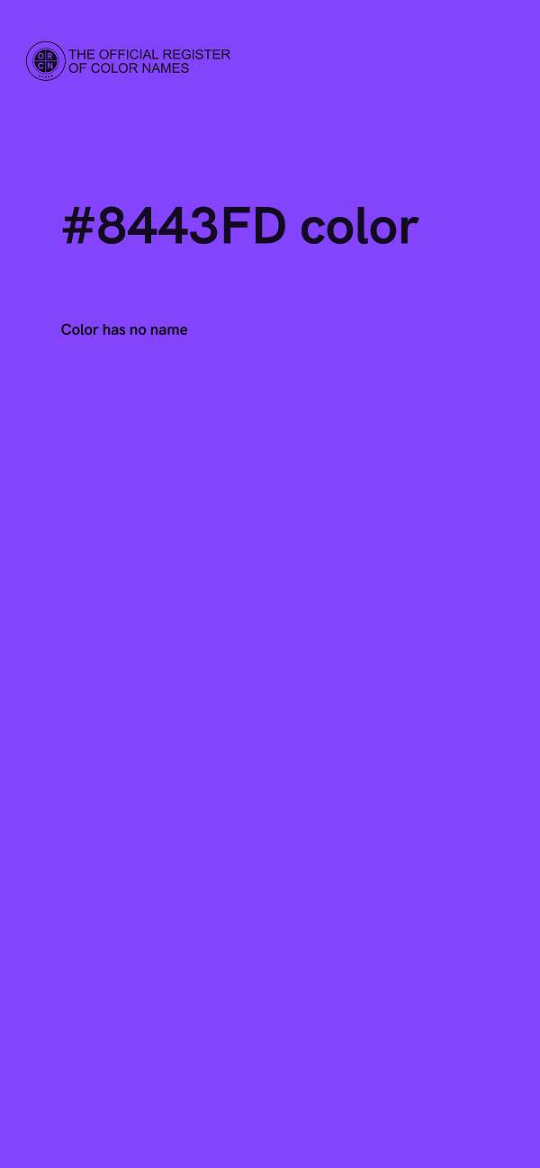 #8443FD color image
