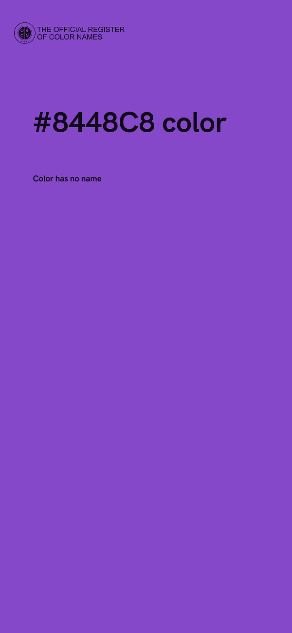 #8448C8 color image