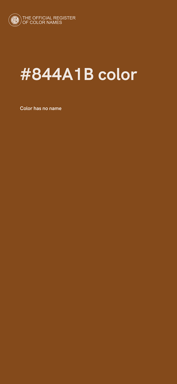 #844A1B color image
