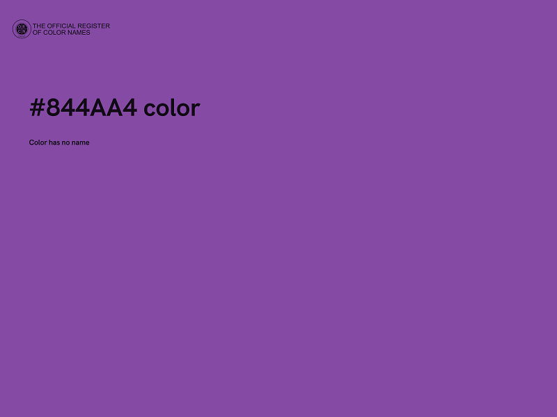#844AA4 color image