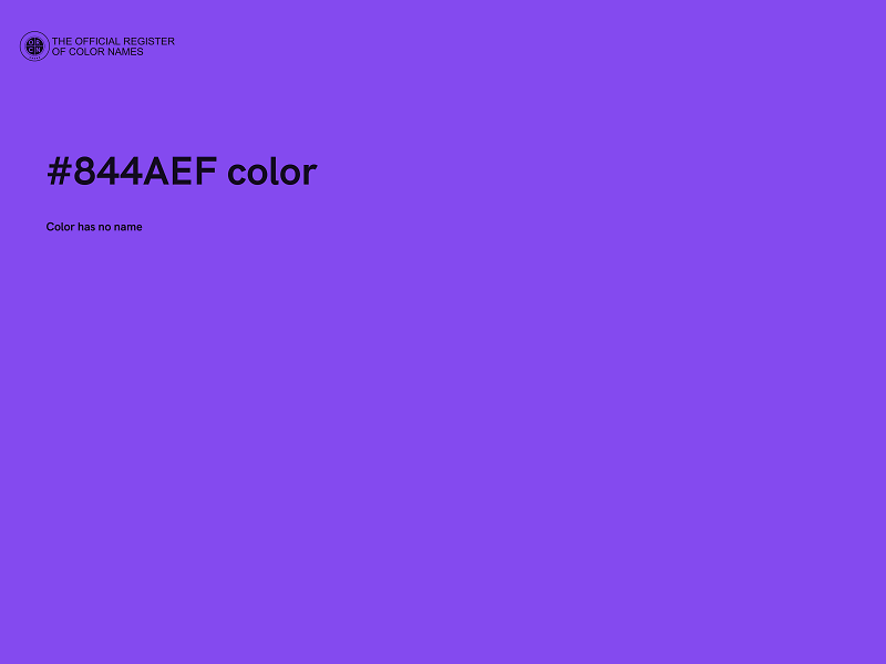 #844AEF color image