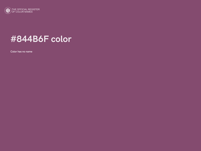 #844B6F color image