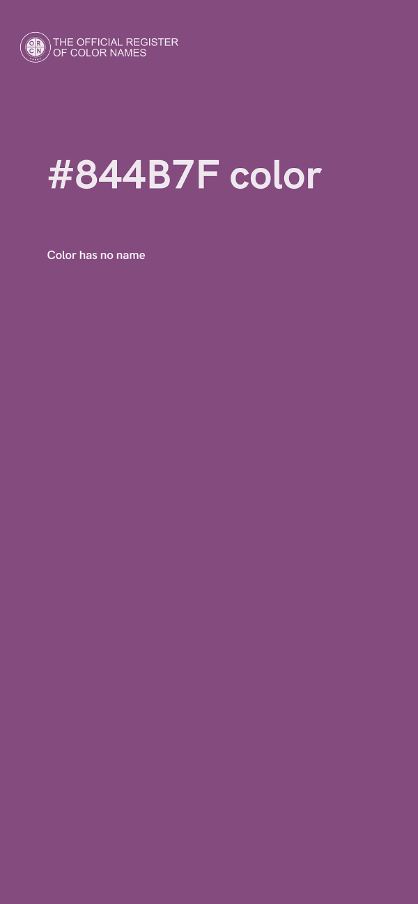 #844B7F color image