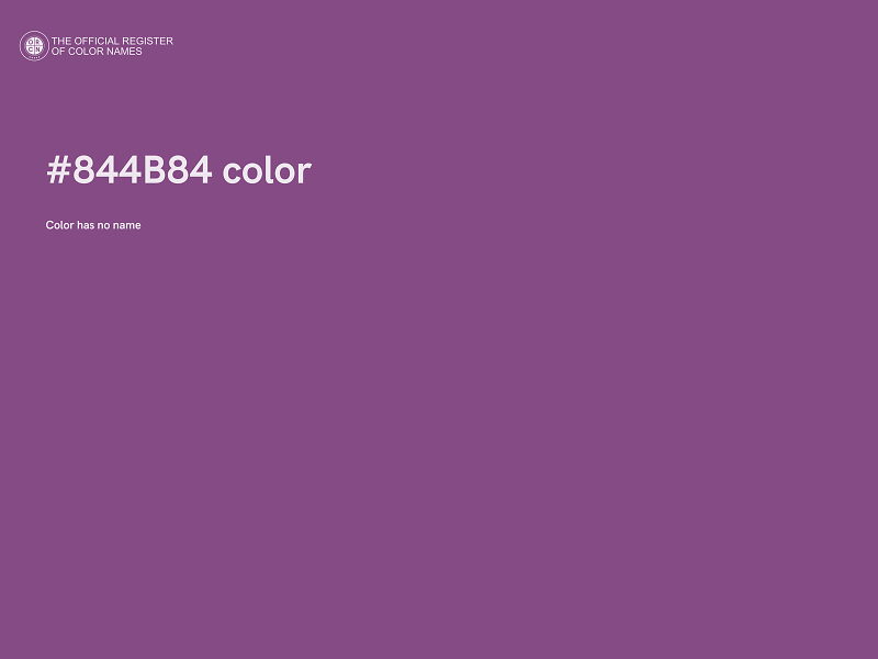 #844B84 color image