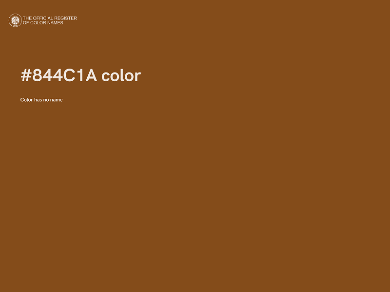 #844C1A color image