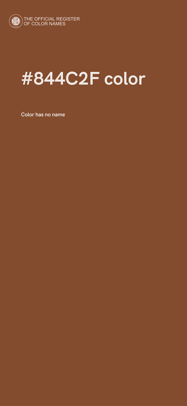 #844C2F color image