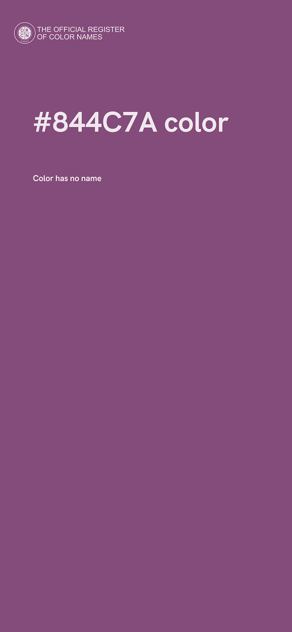 #844C7A color image