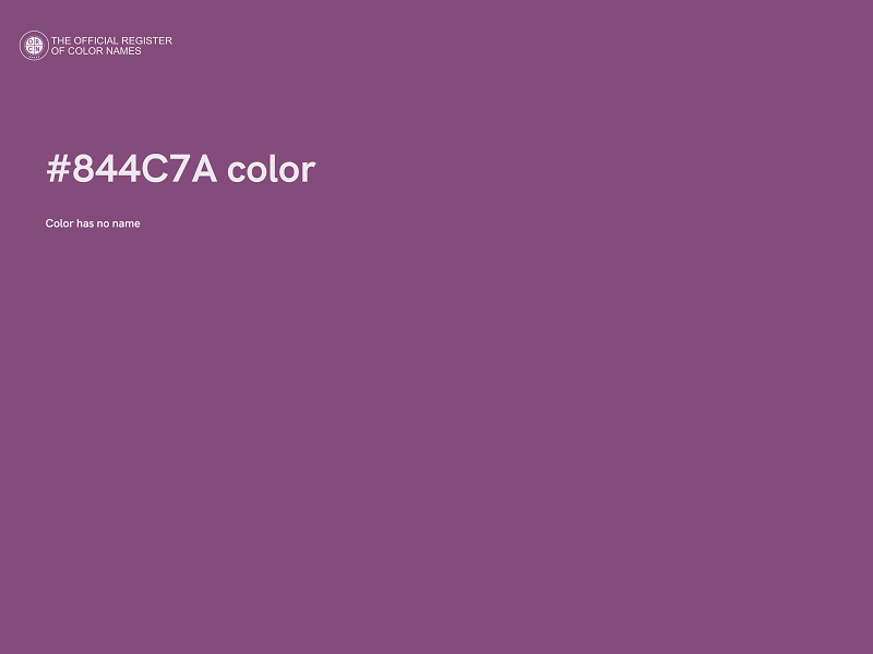 #844C7A color image