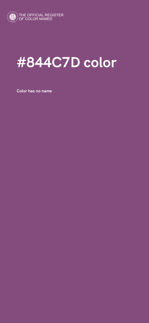 #844C7D color image