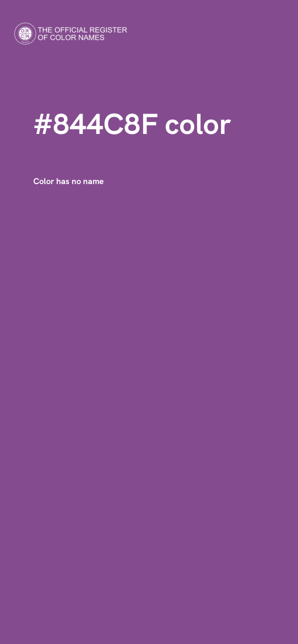 #844C8F color image