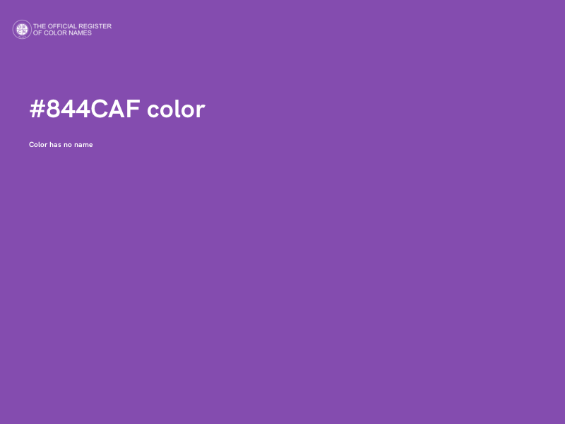 #844CAF color image