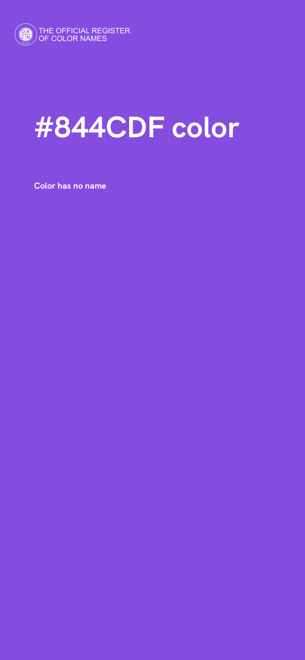 #844CDF color image