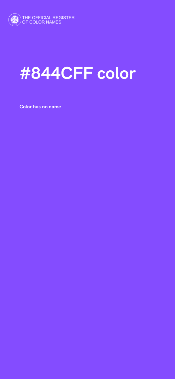 #844CFF color image