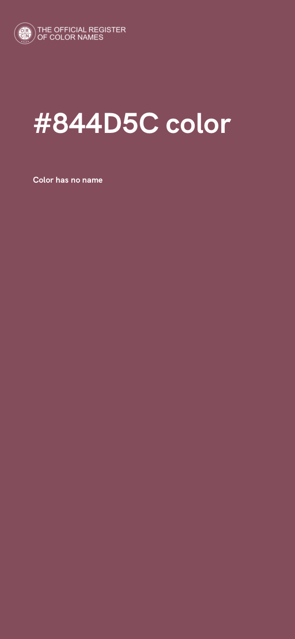 #844D5C color image
