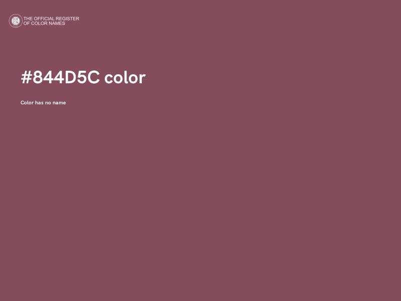 #844D5C color image