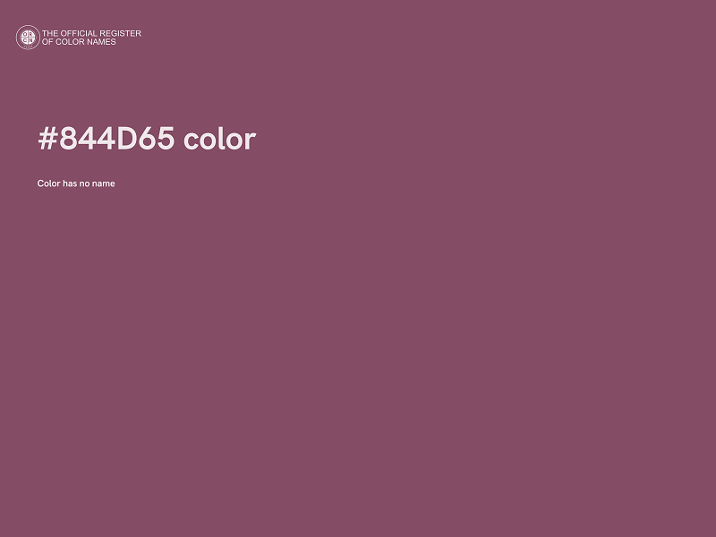 #844D65 color image