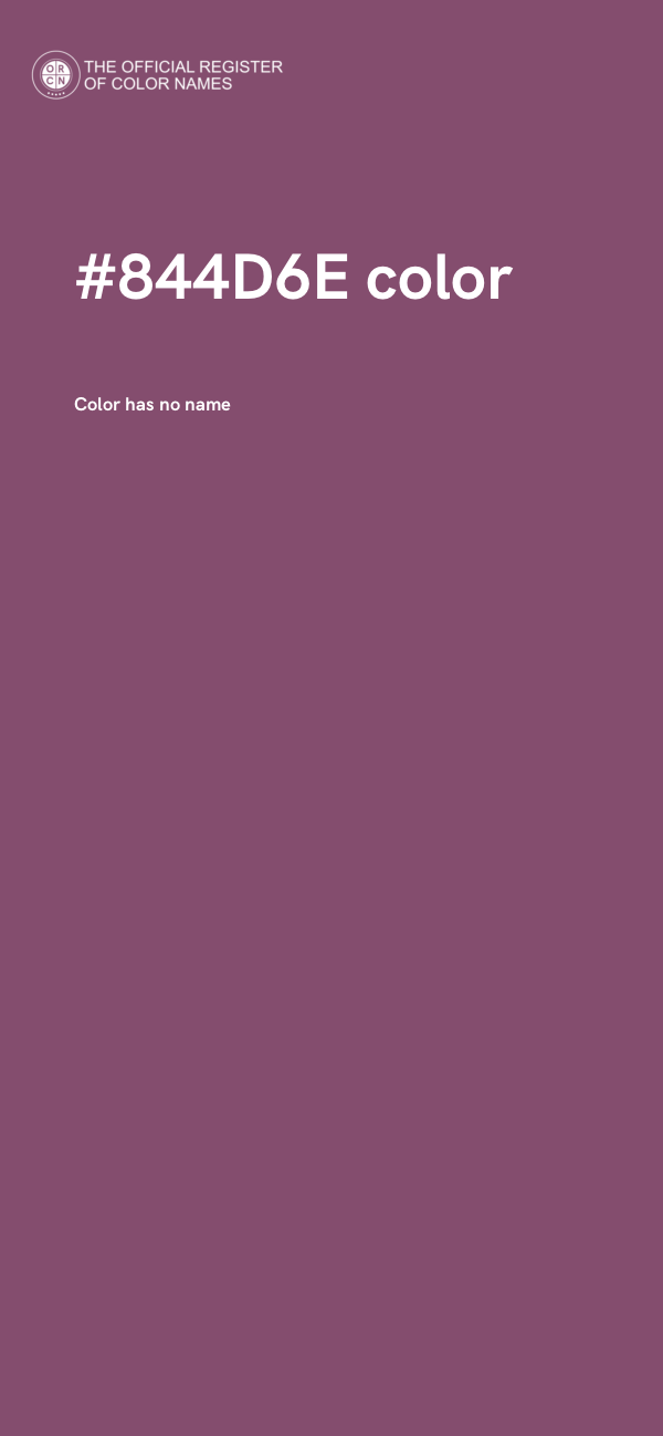 #844D6E color image