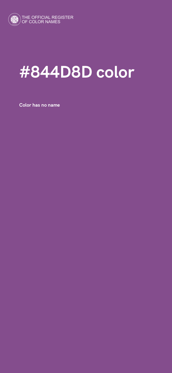 #844D8D color image