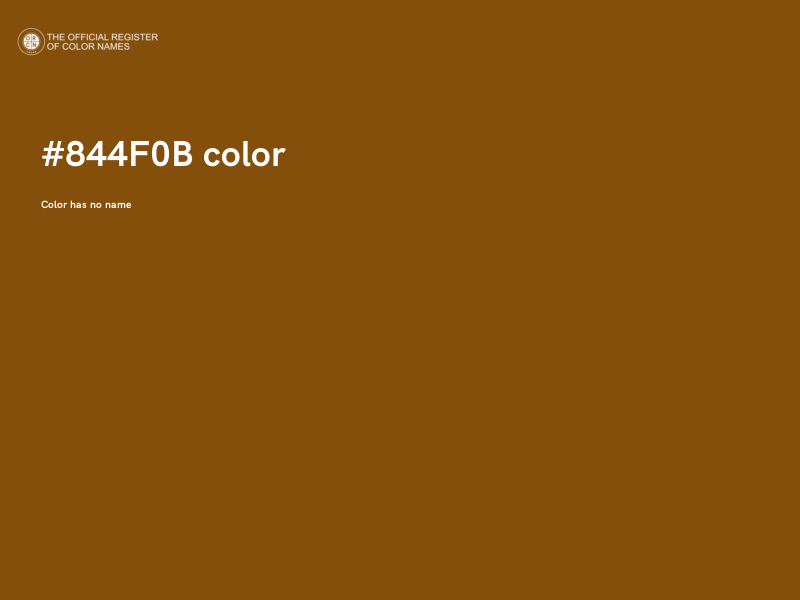 #844F0B color image