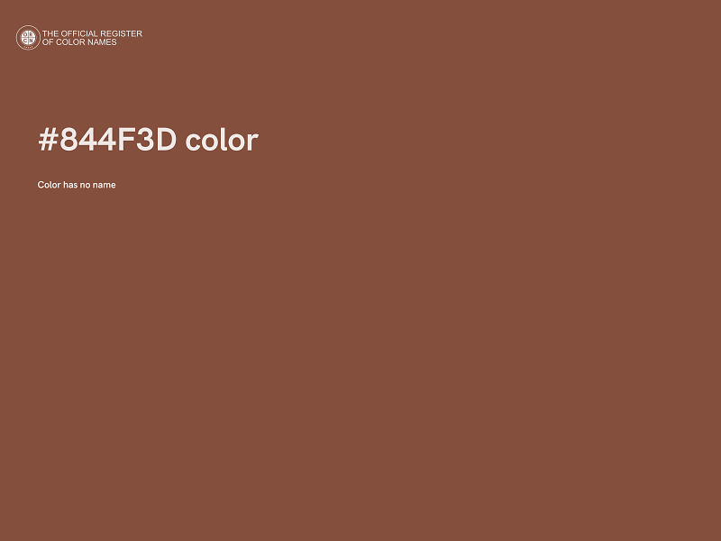 #844F3D color image