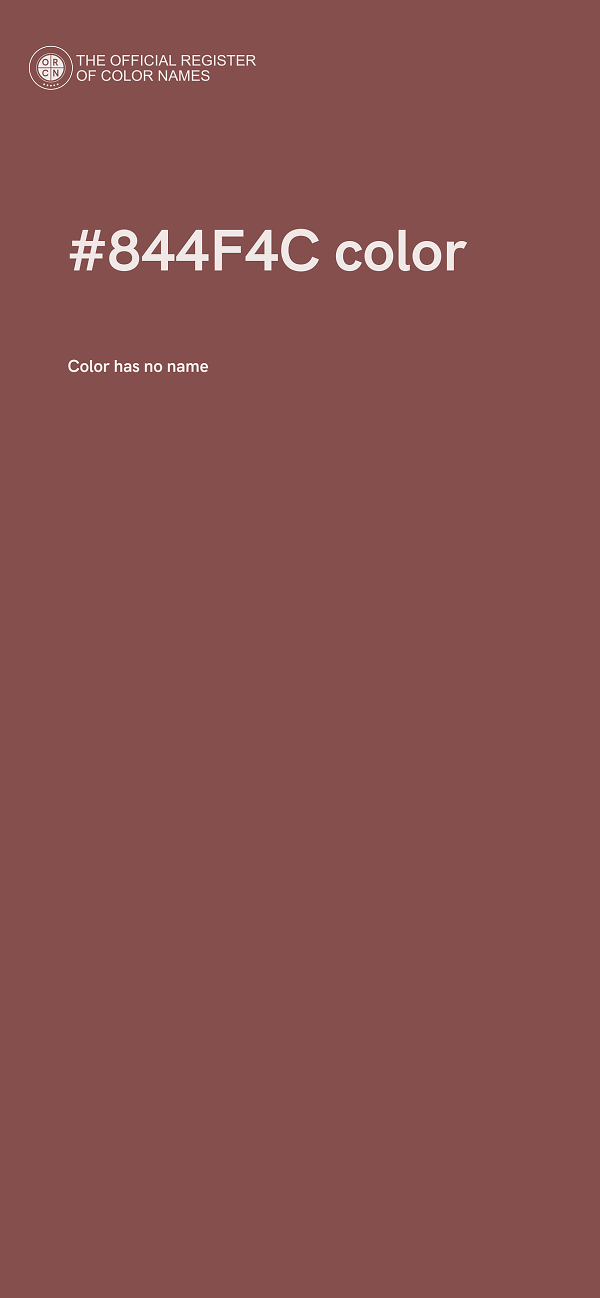 #844F4C color image