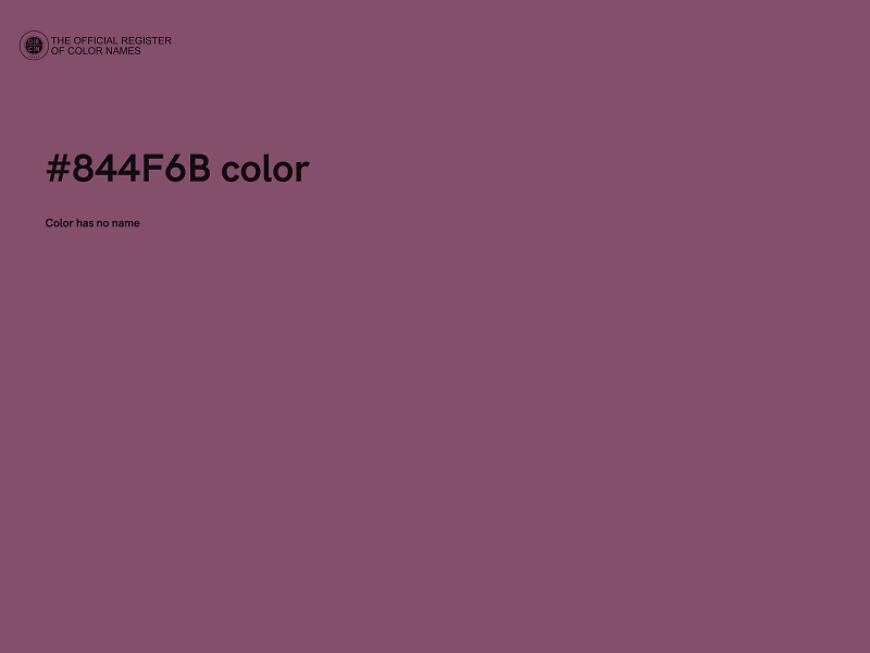 #844F6B color image