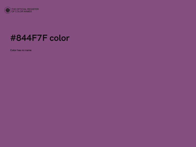 #844F7F color image