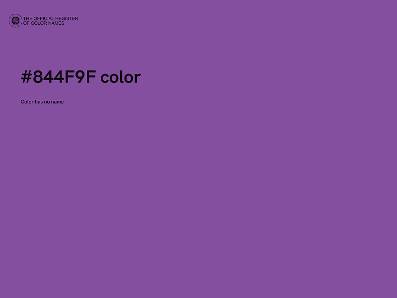 #844F9F color image