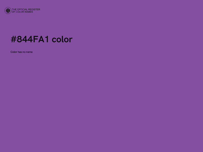 #844FA1 color image