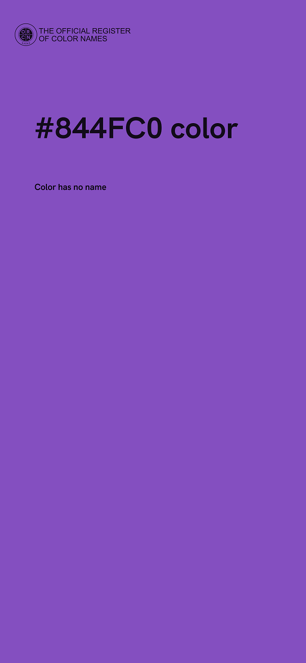 #844FC0 color image
