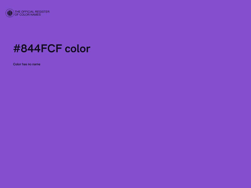 #844FCF color image