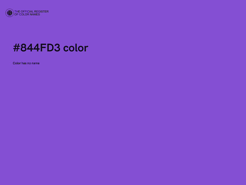 #844FD3 color image