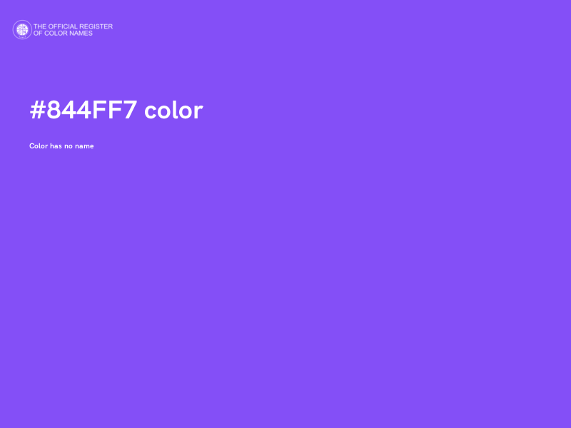 #844FF7 color image