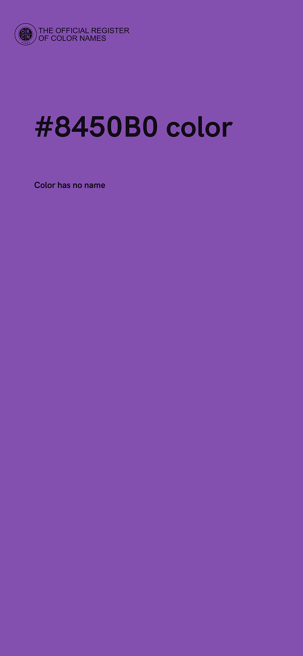 #8450B0 color image