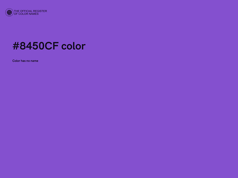 #8450CF color image