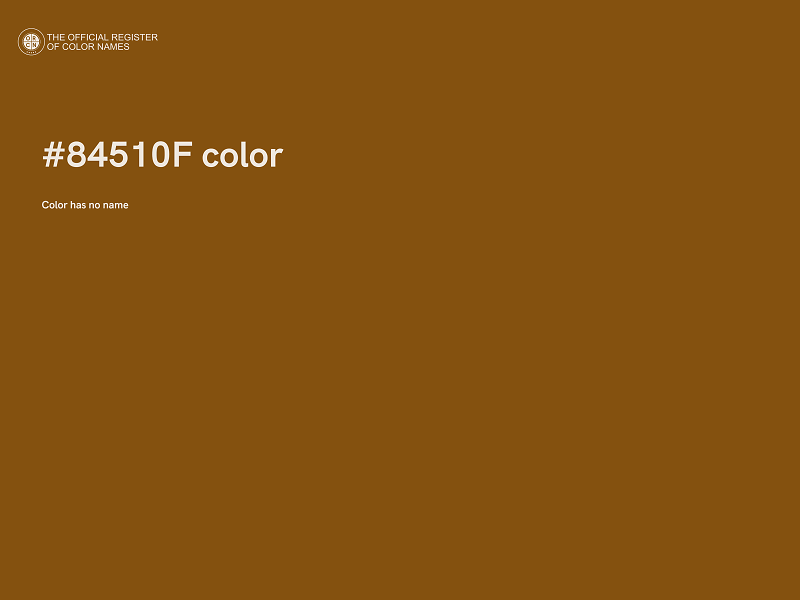 #84510F color image