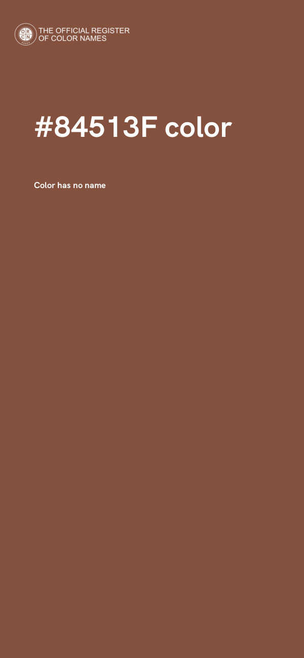 #84513F color image