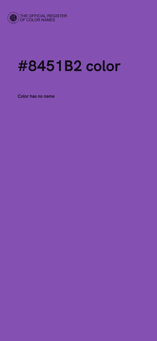 #8451B2 color image