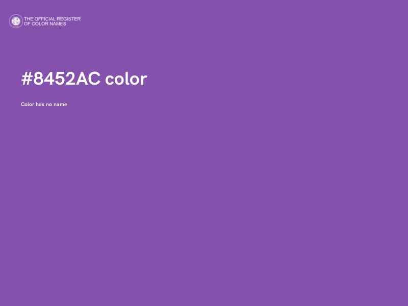 #8452AC color image