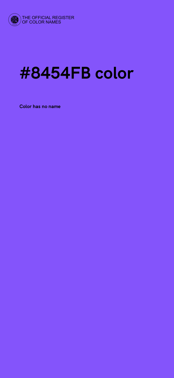 #8454FB color image