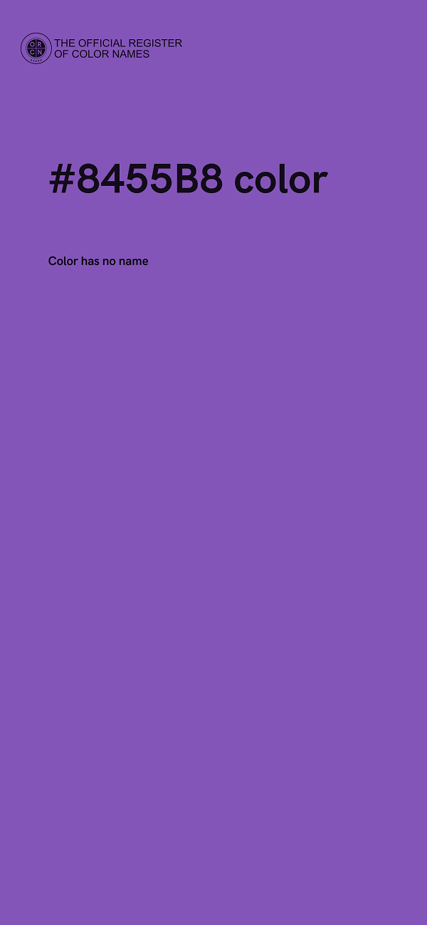 #8455B8 color image
