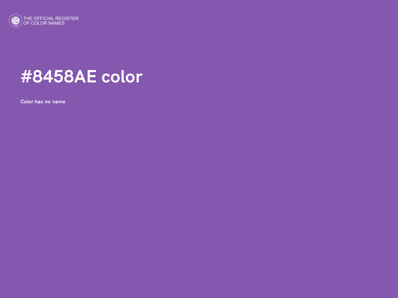 #8458AE color image