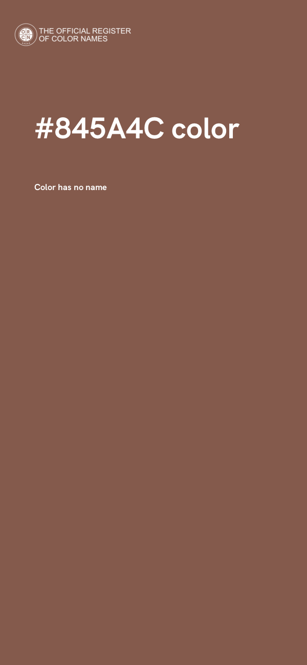 #845A4C color image