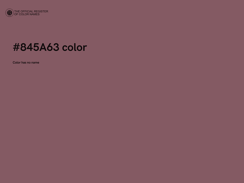 #845A63 color image