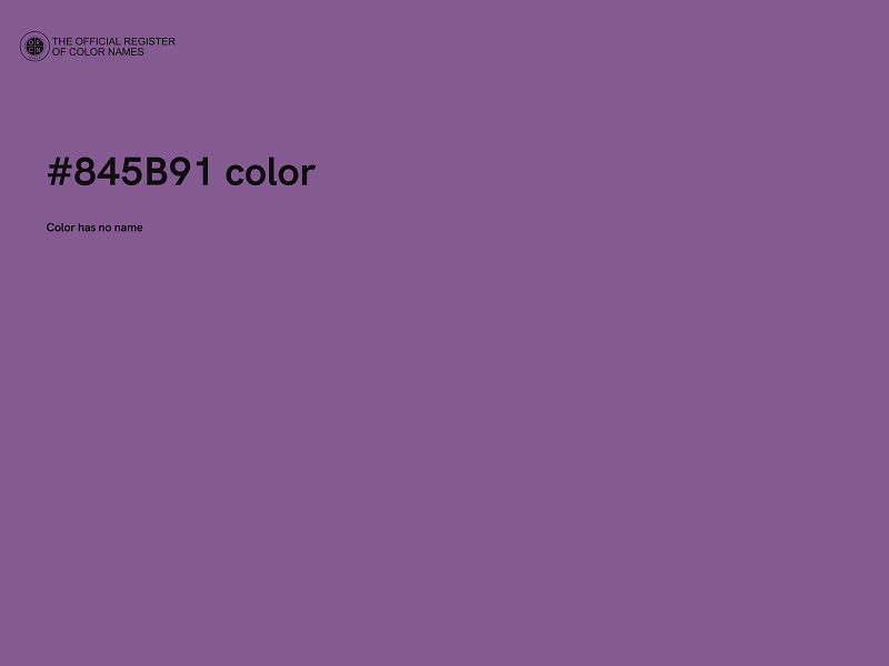 #845B91 color image