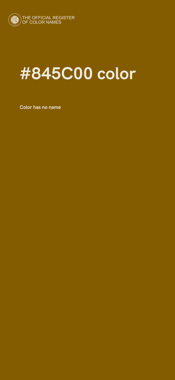 #845C00 color image