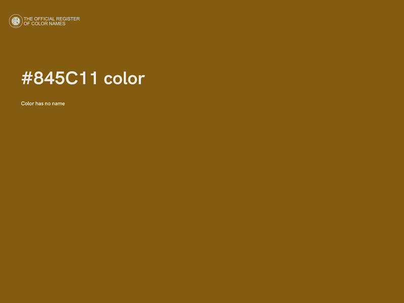 #845C11 color image