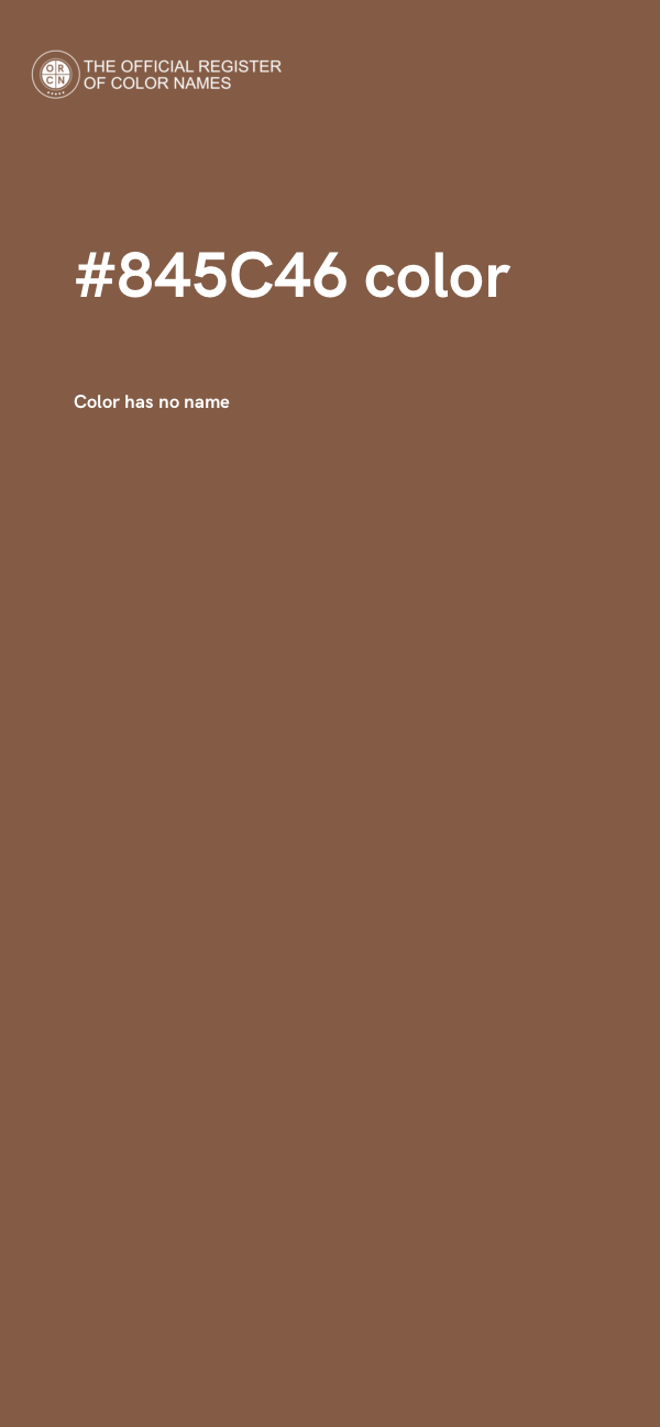 #845C46 color image